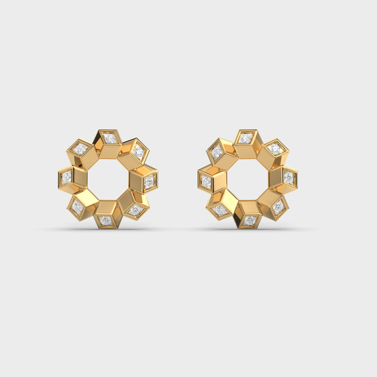 Diamonds on a Wheel Earstuds for Women