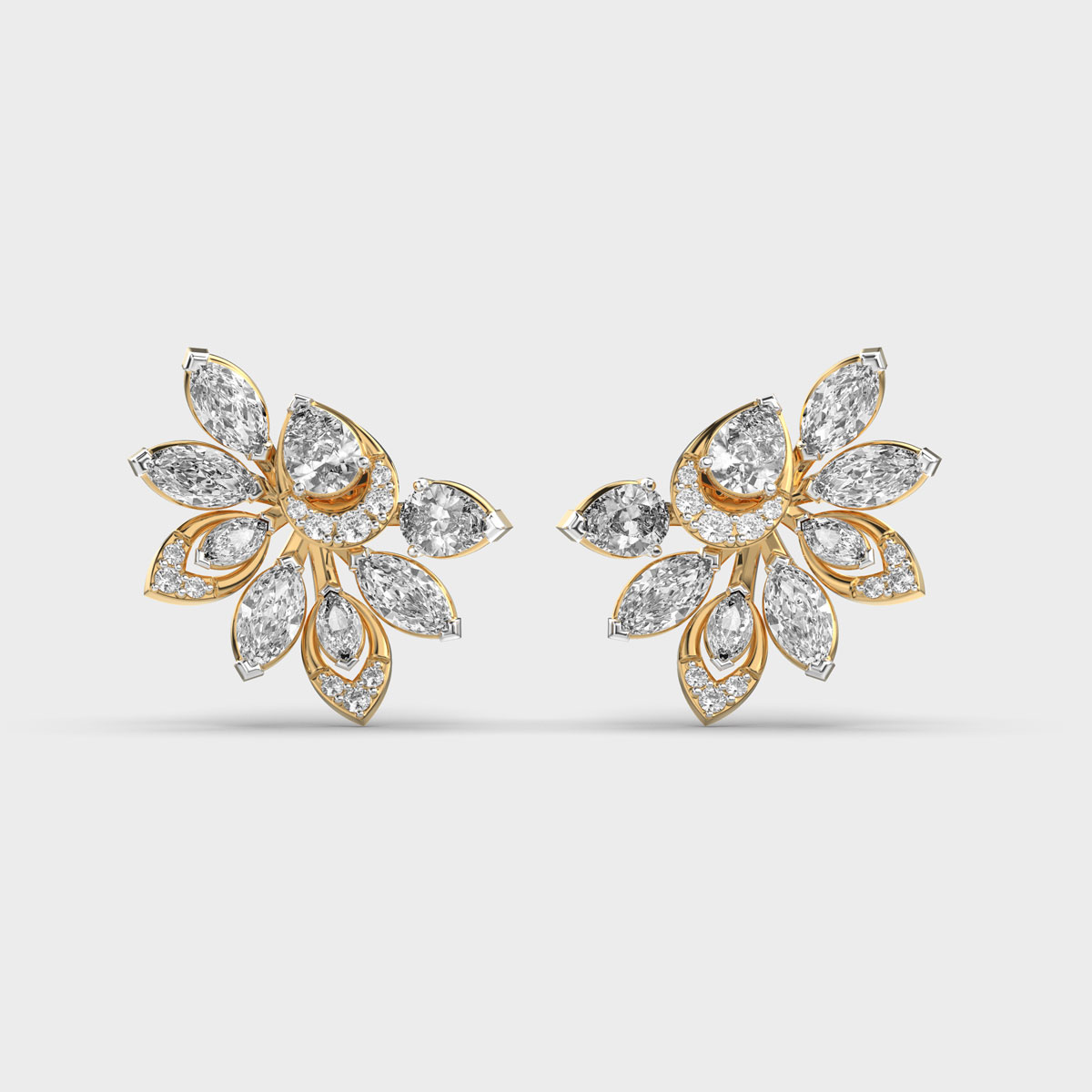 Fairytale Love Diamond Cluster Earstuds