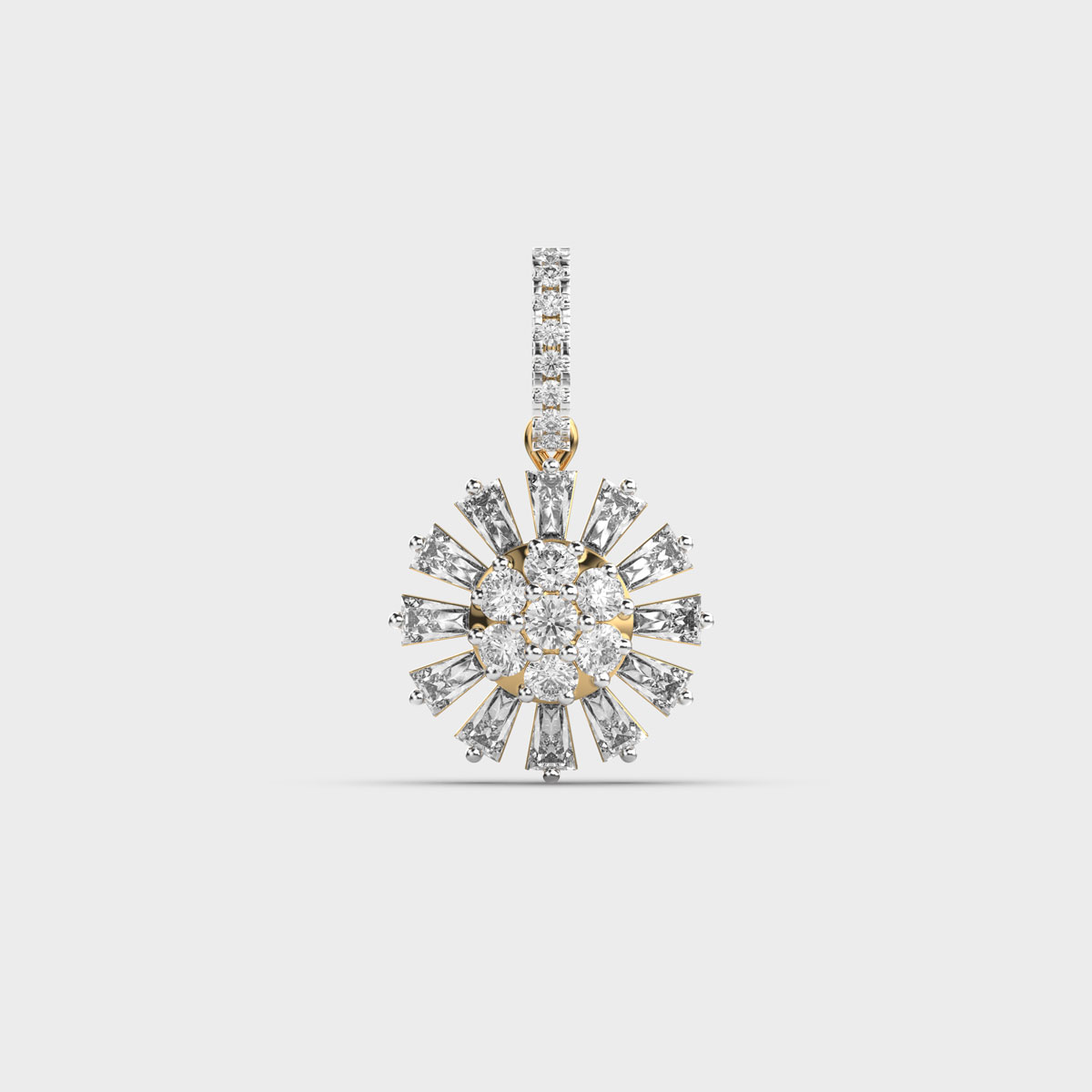 Snowflake Of North Diamond Pendant Without Chain