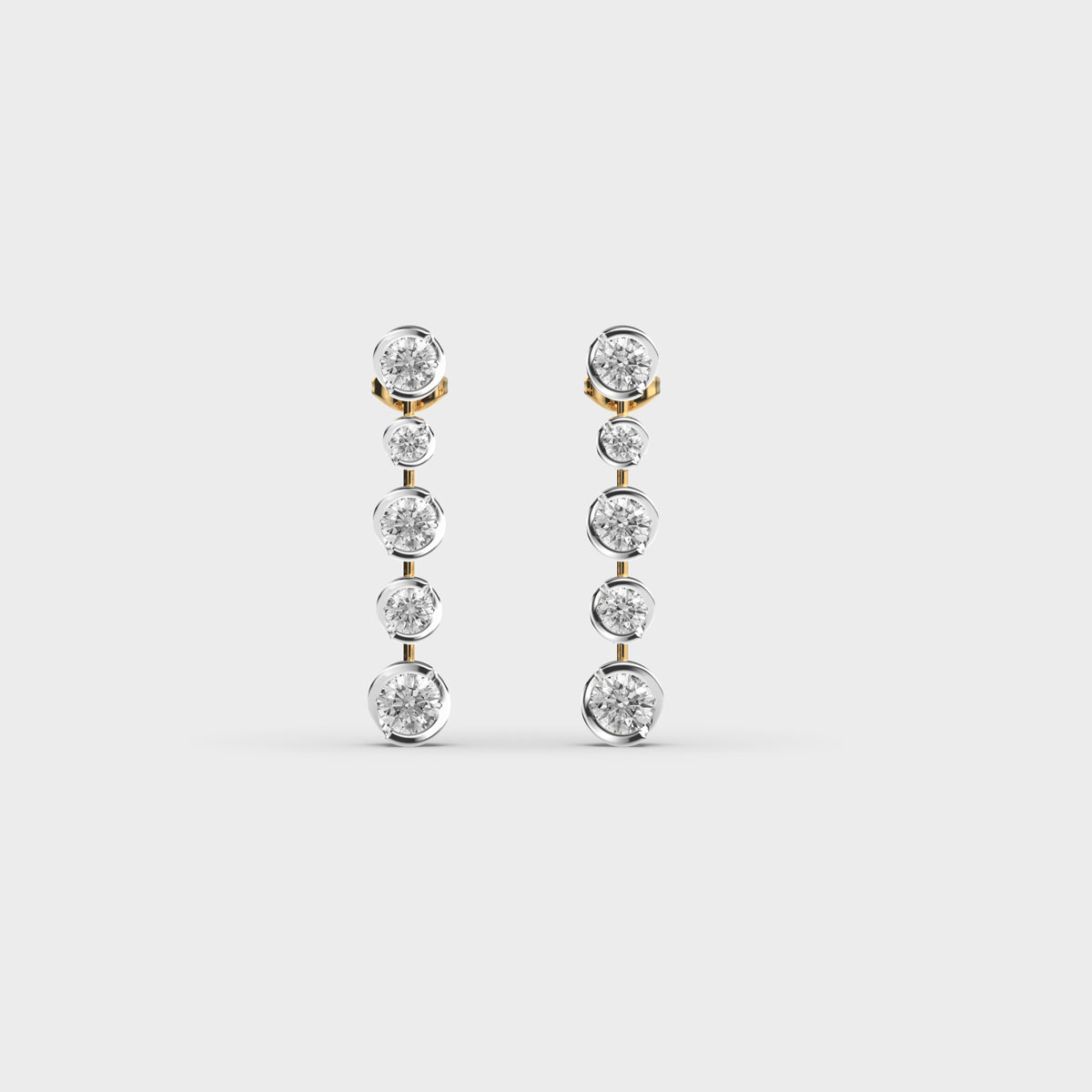 Miniature Dainty Dazzling Diamond Earring