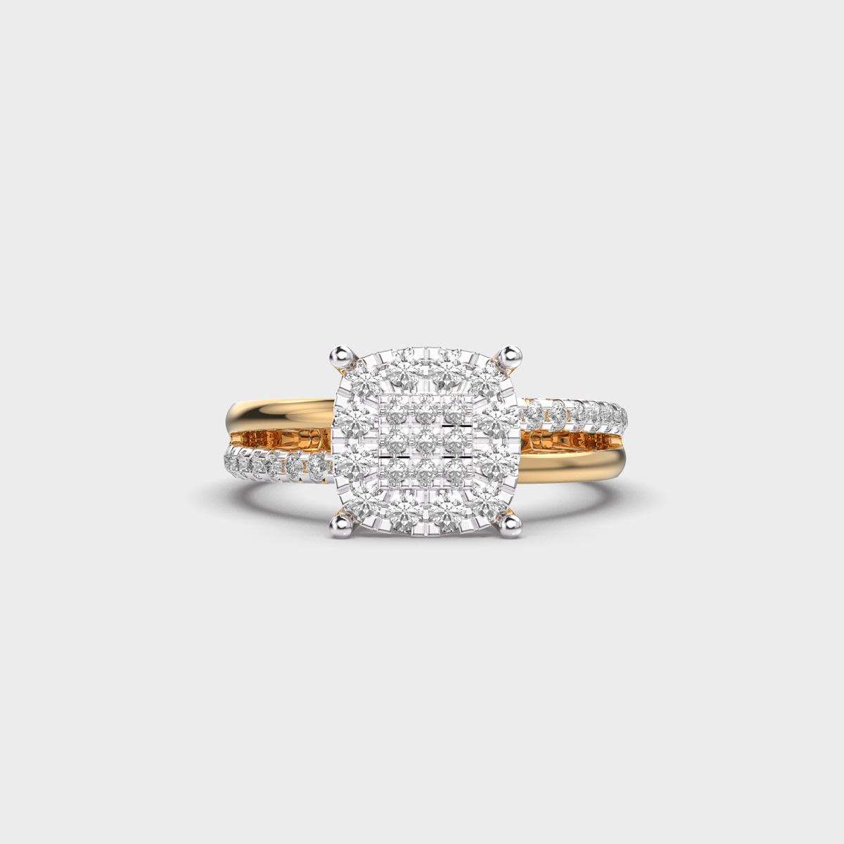 Harmony Square Diamond Ring