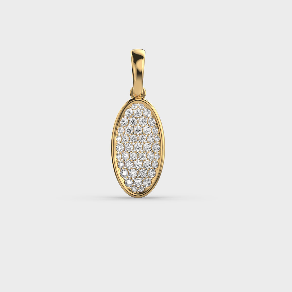 Occulus Diamond Encrusted Pendant (Without Chain)