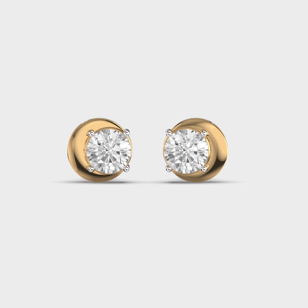 Classic Glowing Charm Diamond Studs
