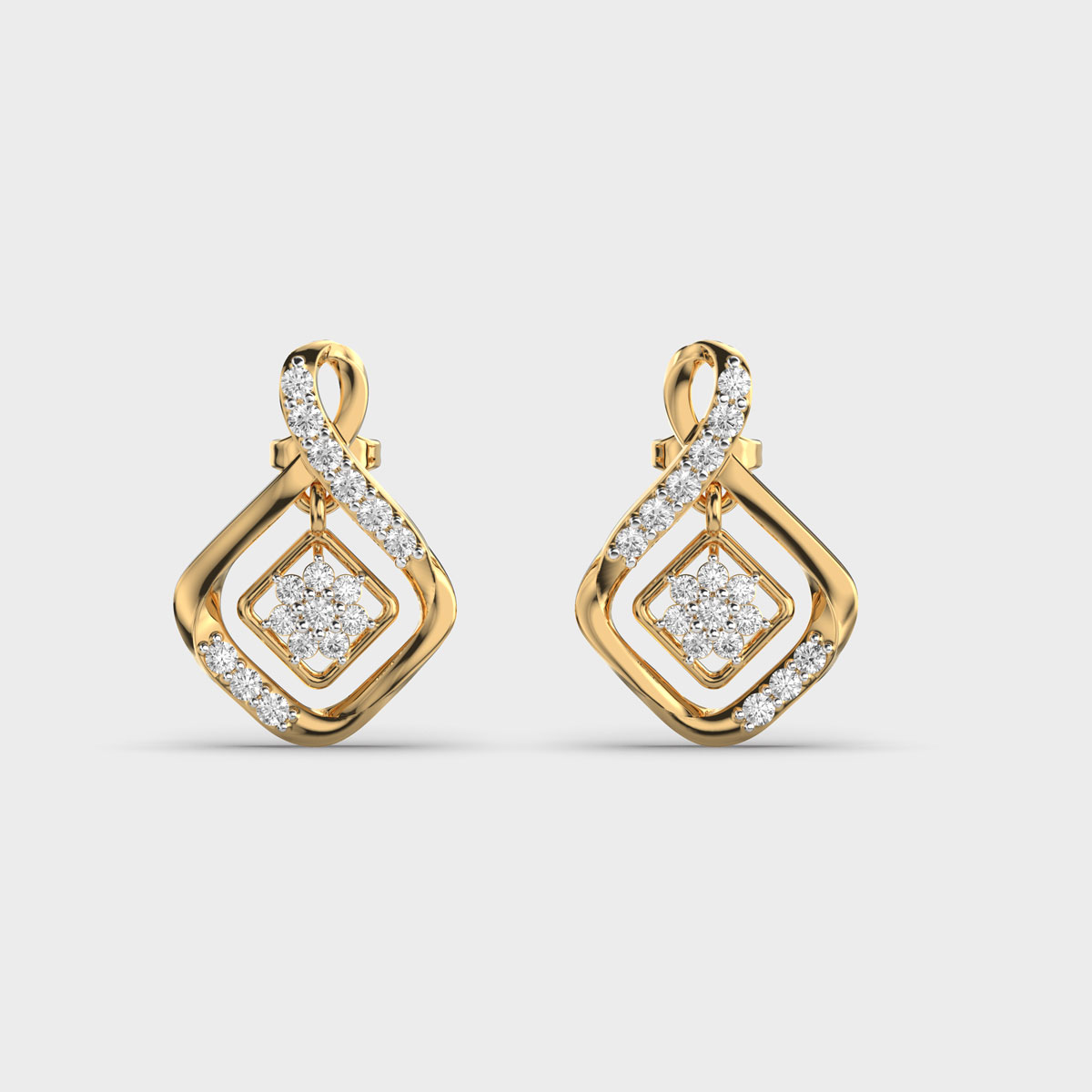 Twinkle Tiny Diamond Earrings
