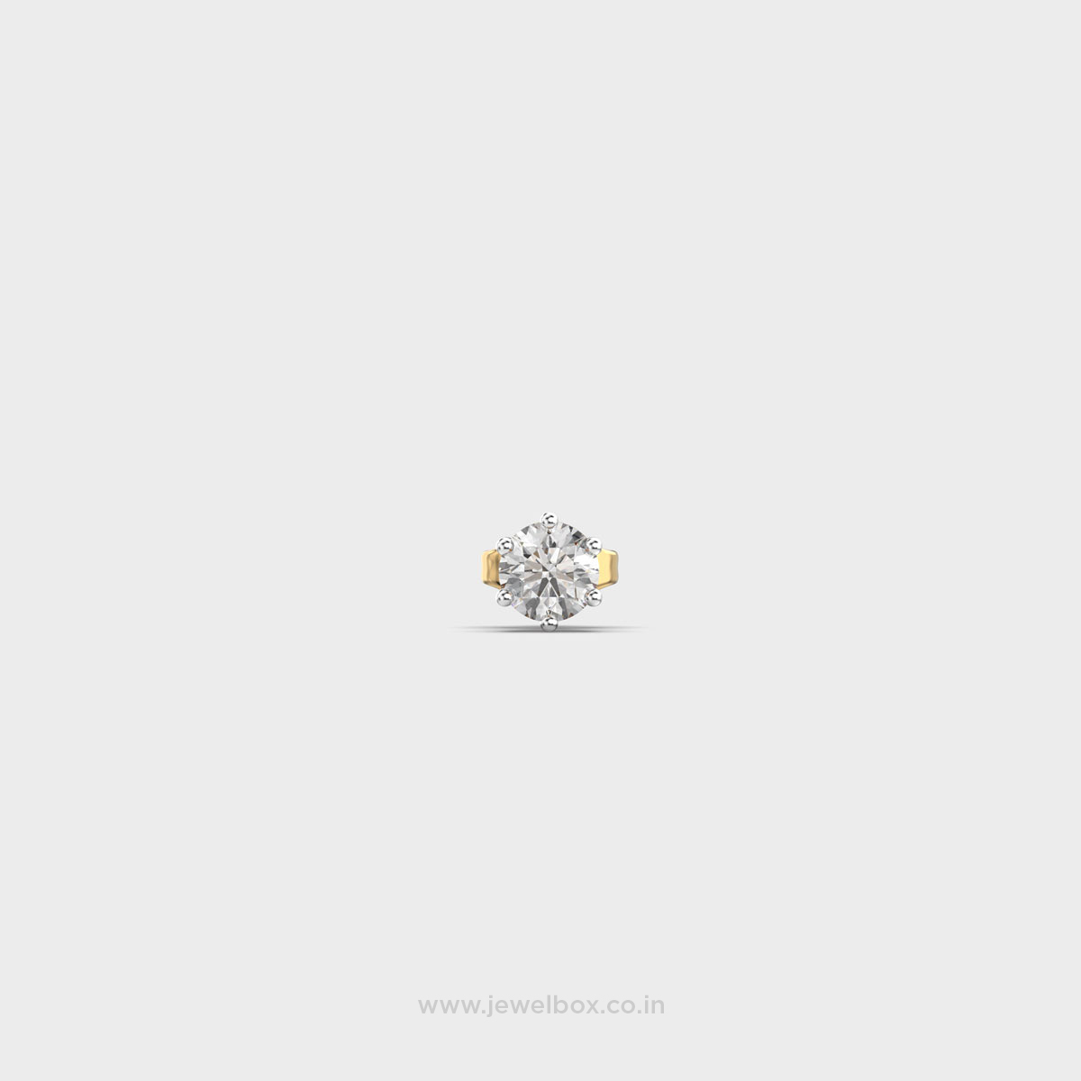 Dazzling Crest Round Diamond Studs For Men
