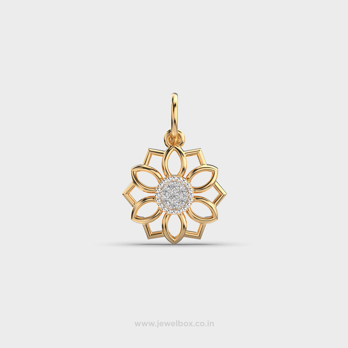 Blossom Aura Diamond Pendant (Without Chain)
