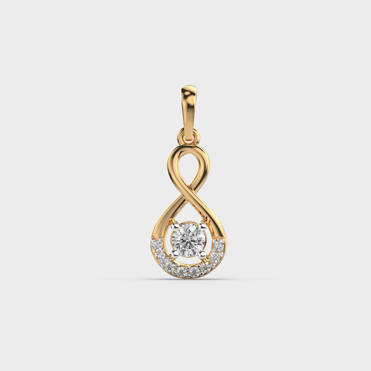 Infinity Grace Diamond Pendant (Without Chain)