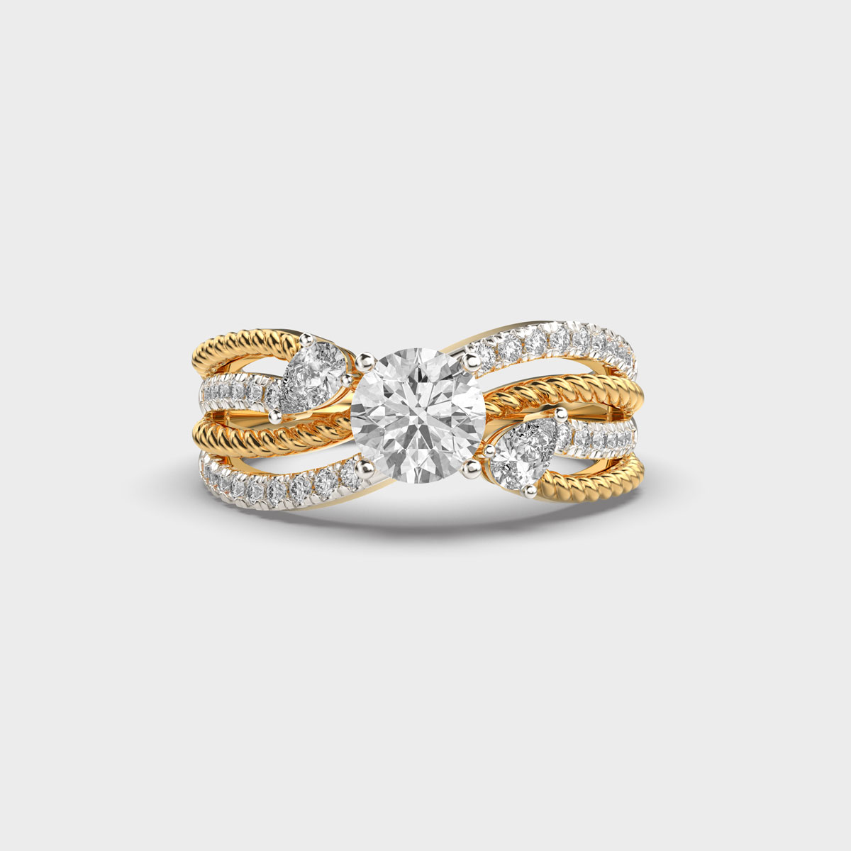 Three Stars Epithet Diamond Ring