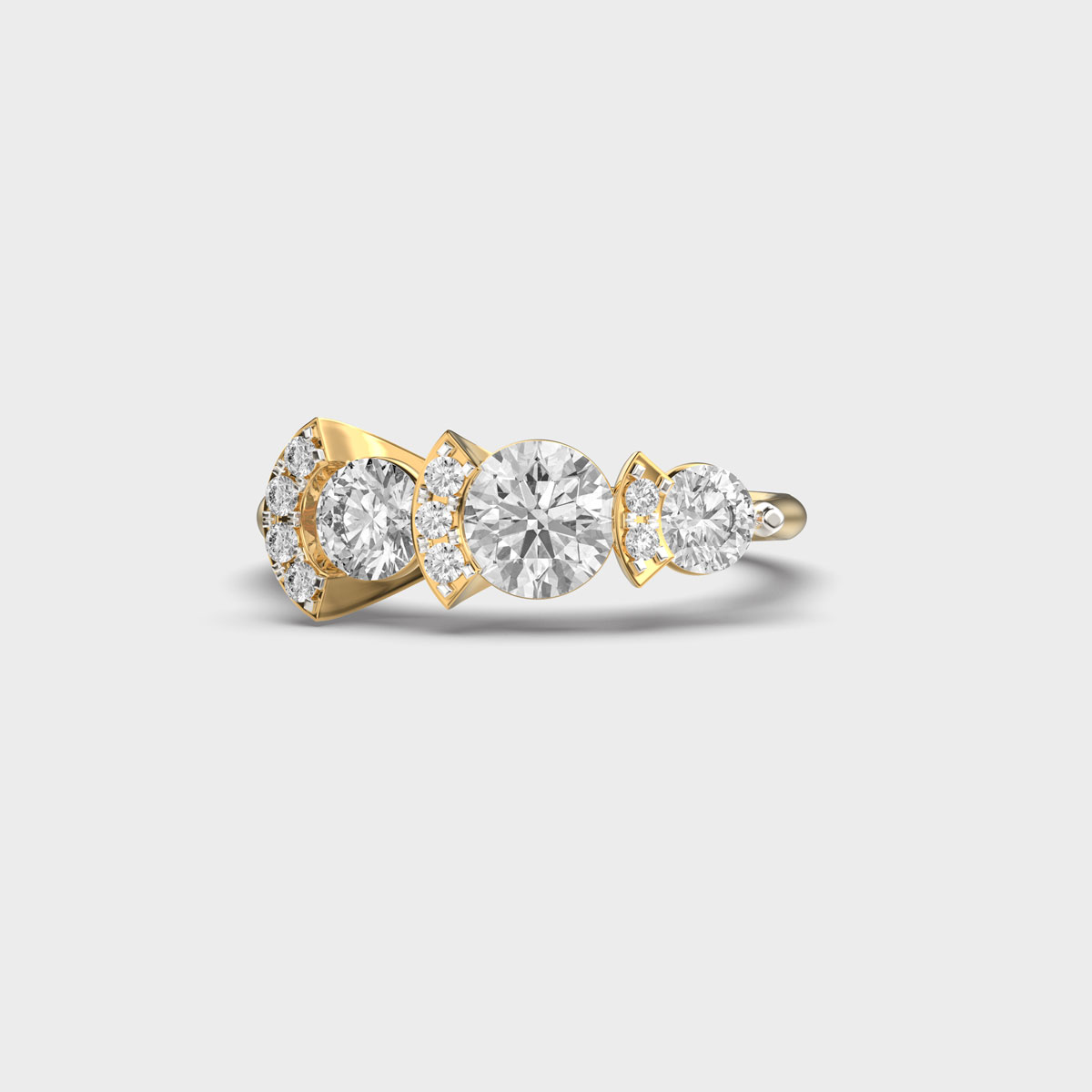 Cluster Lush Diamond Band Ring