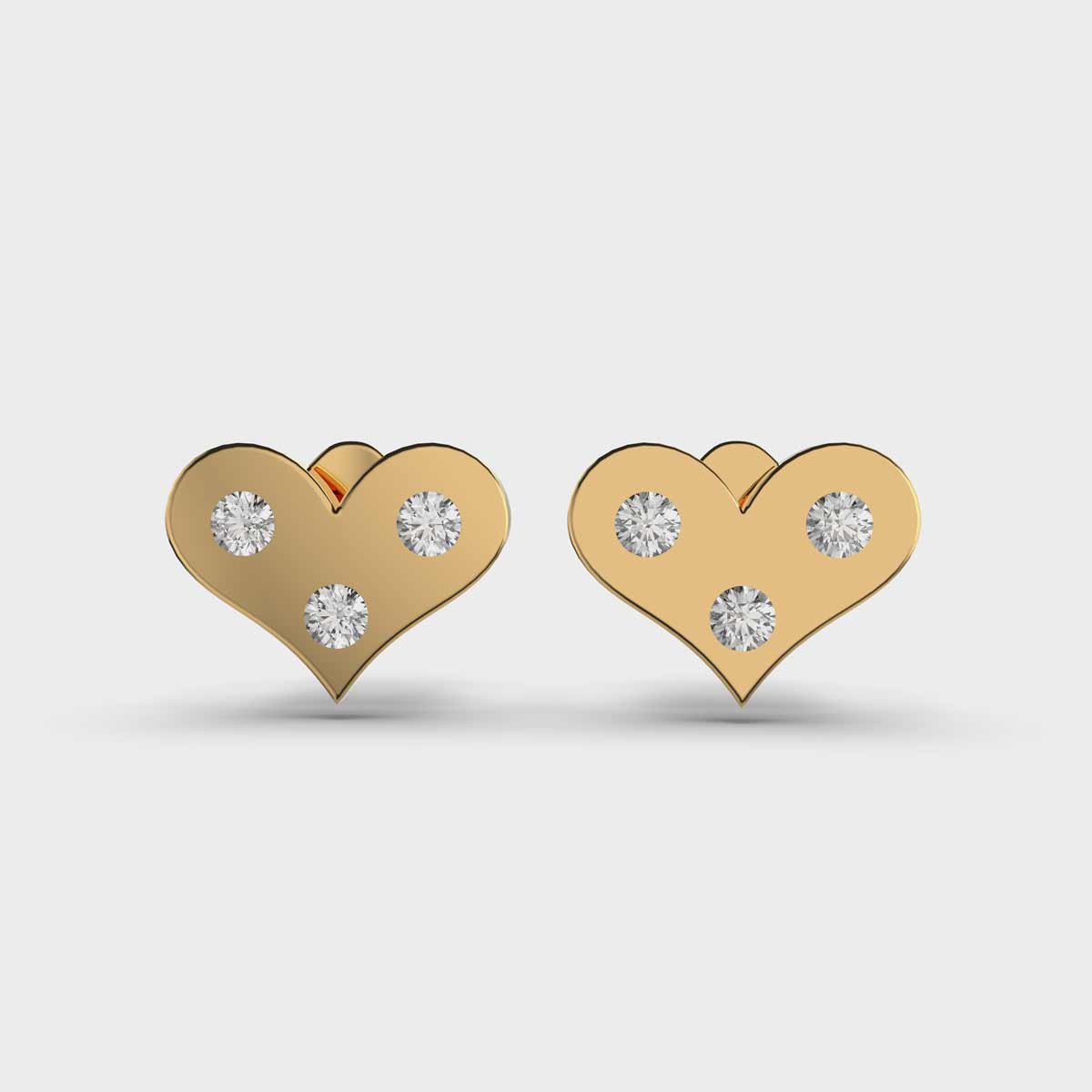 Little Hearts Diamond Earstuds for Kids