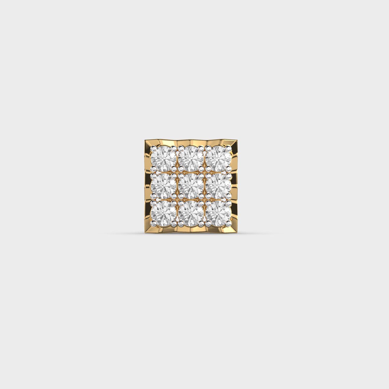 Check Mate Diamond Stud For Men