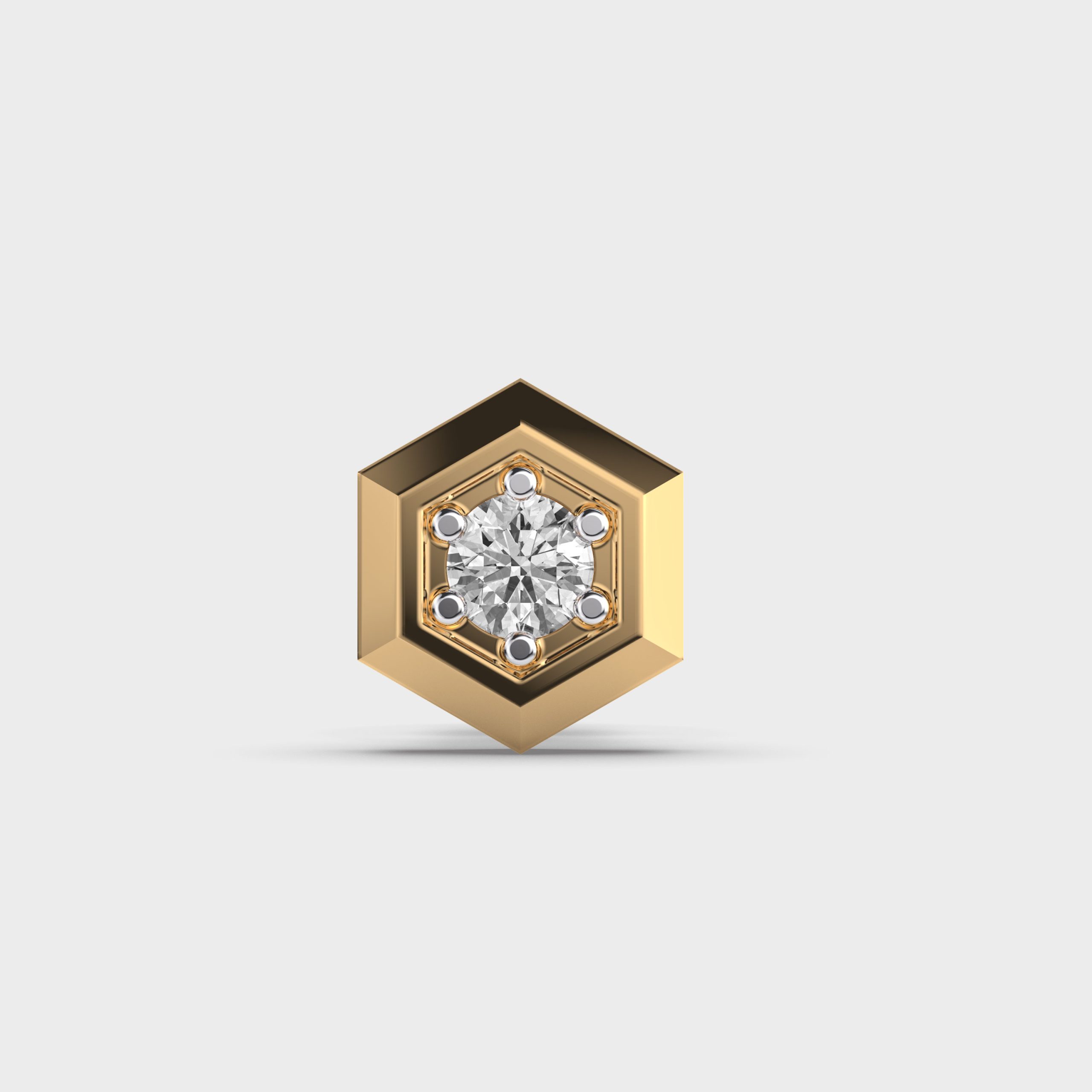 Penta Love Men Diamond Stud