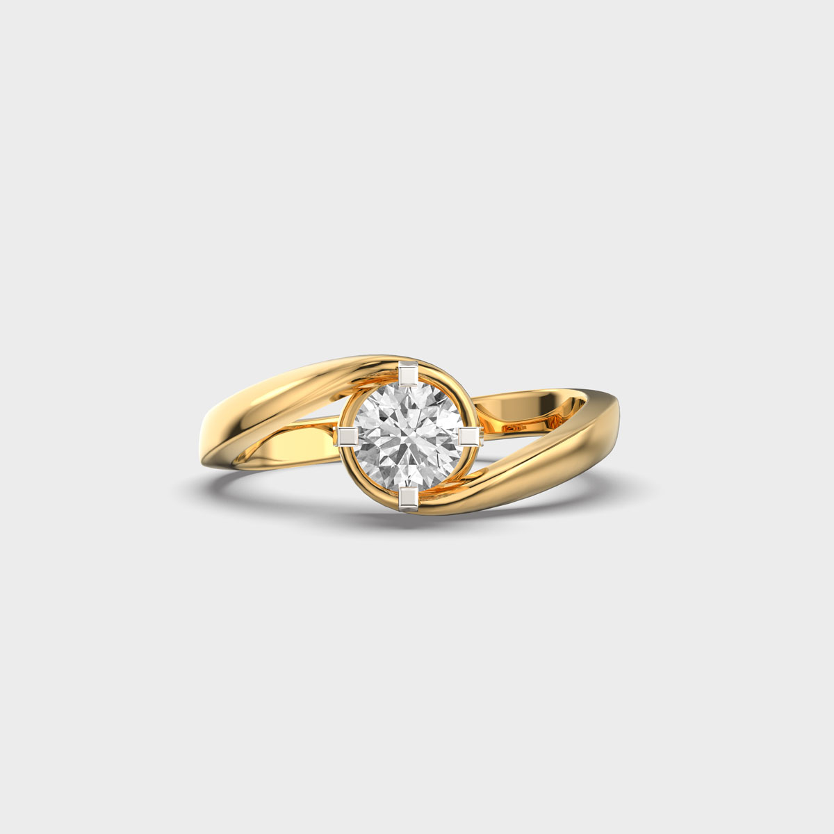 Eye of Wonder Round Diamond Ring