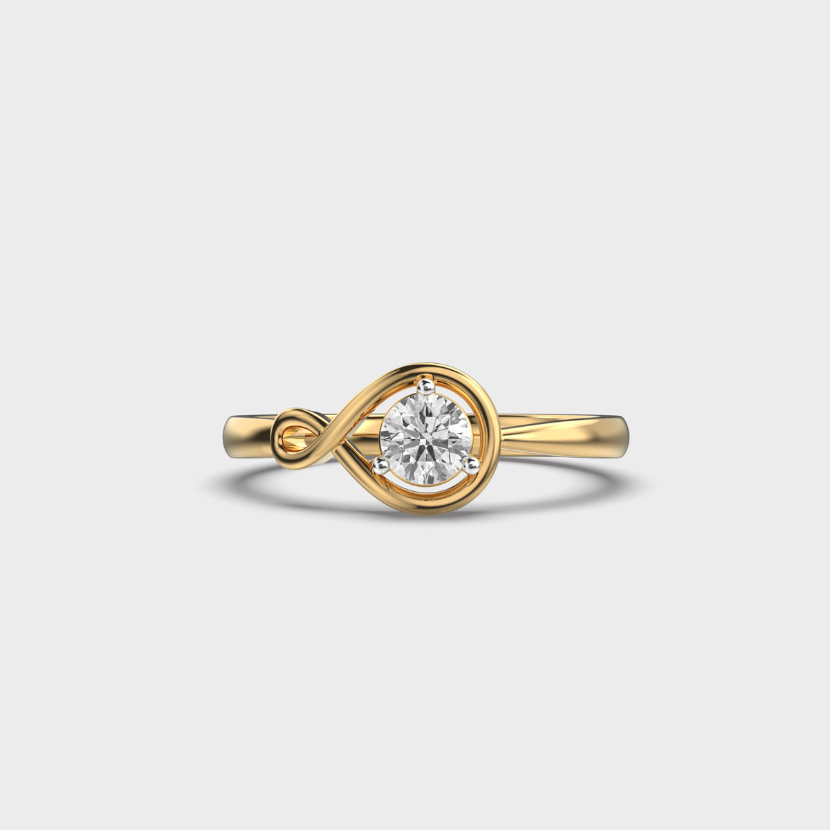 Minimal Petite Fleur Diamond Ring