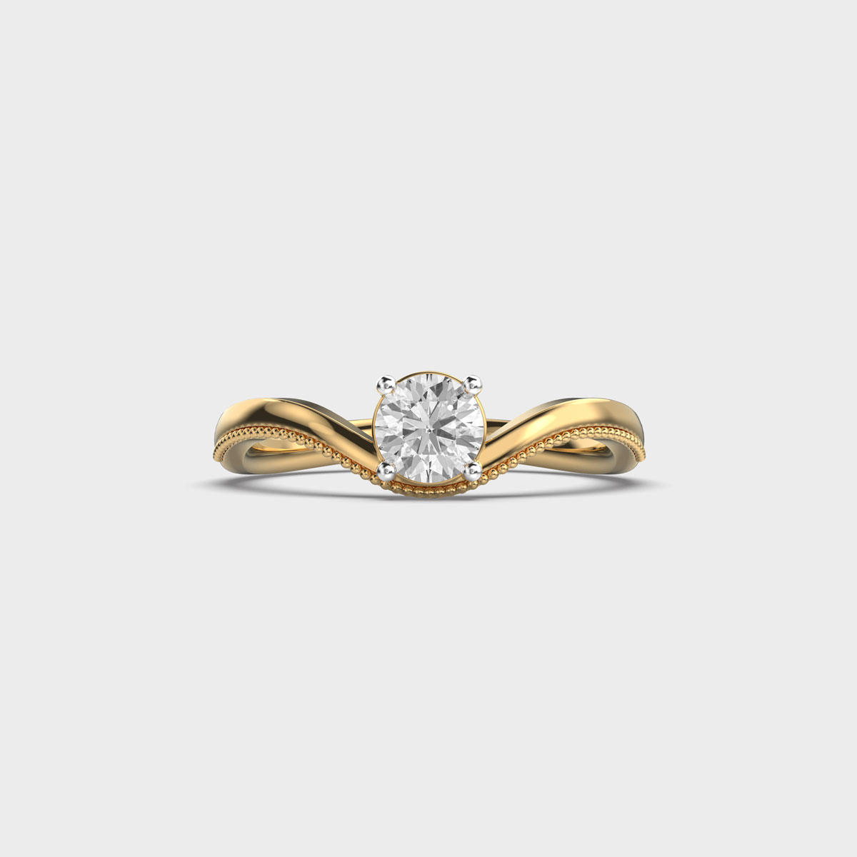 Minimal Sleek Shine Diamond Ring