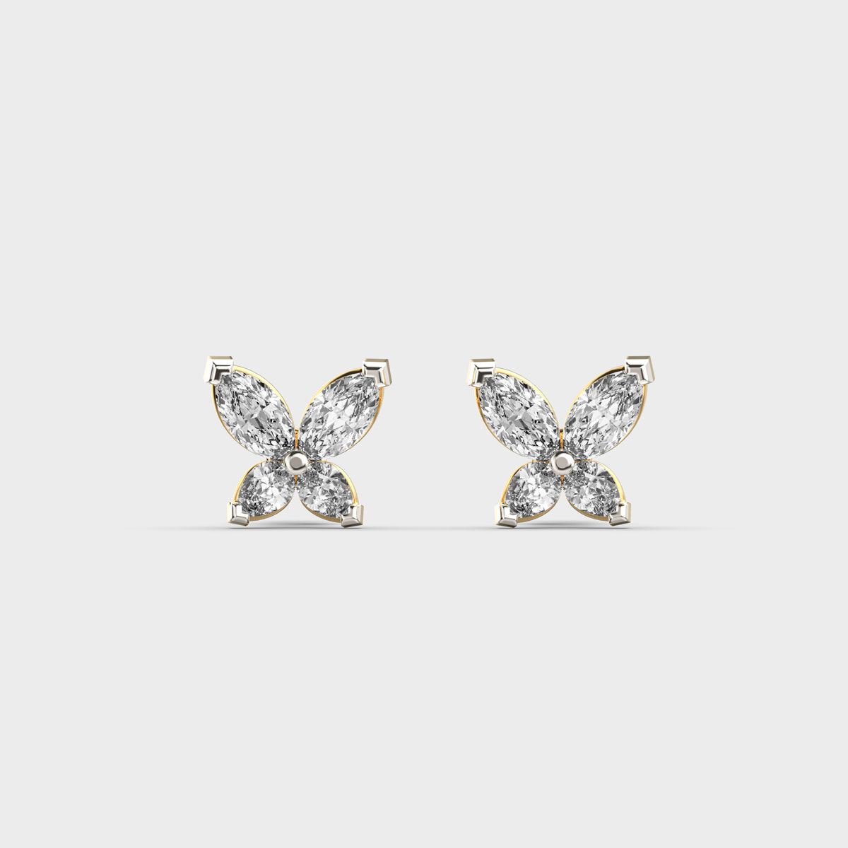 Little Butterfly Diamond Ear Studs