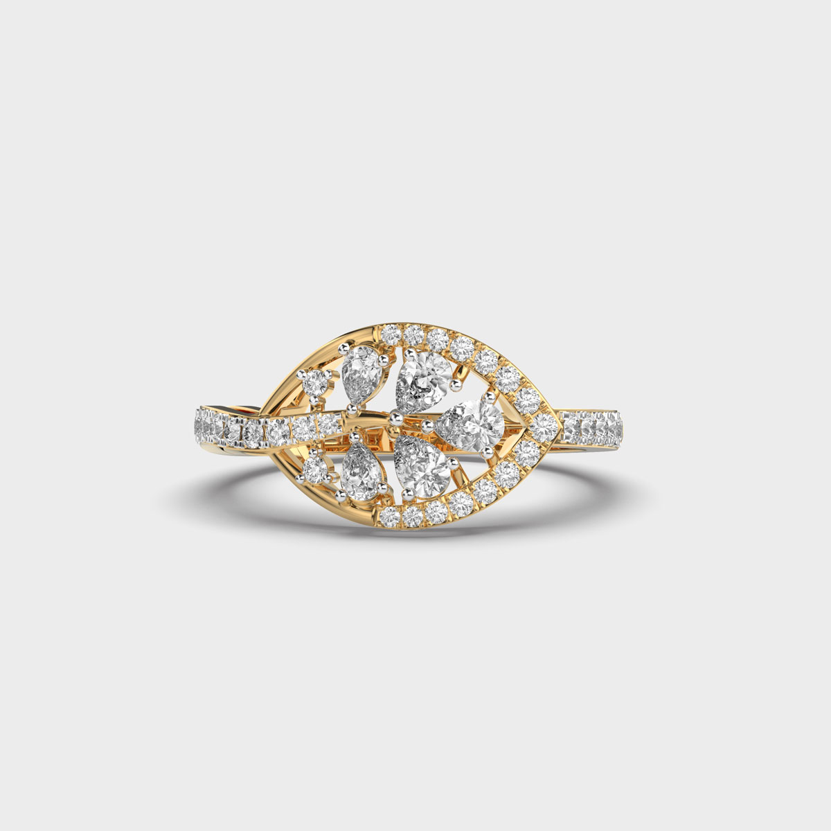 Vineyard Cluster Diamond Ring