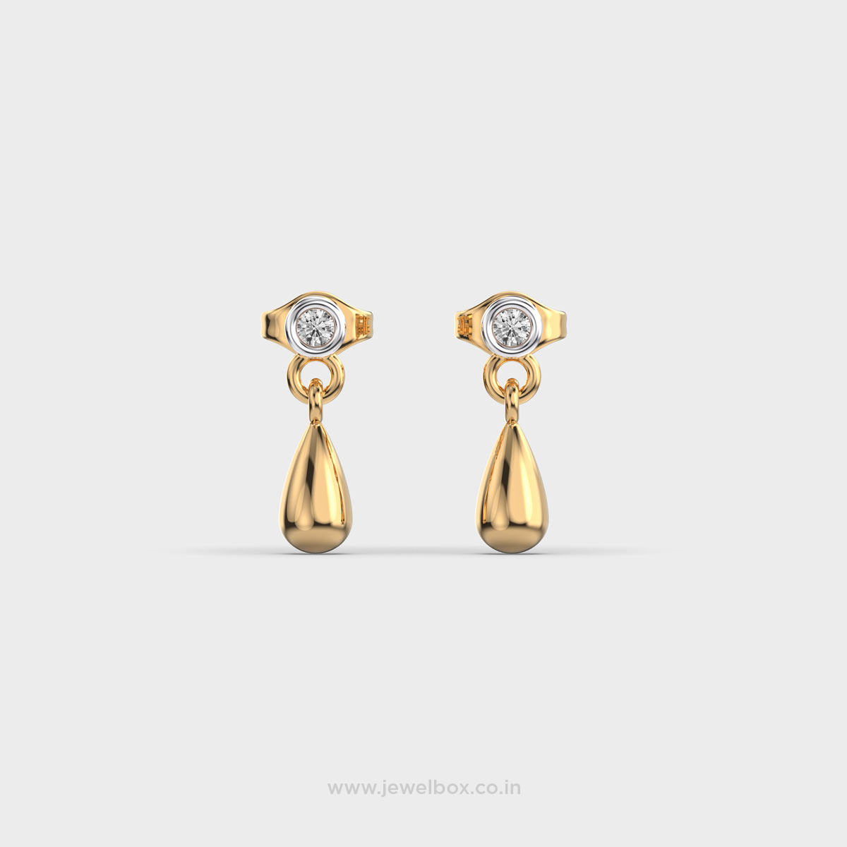 Mini Graceful Round Diamond Earrings
