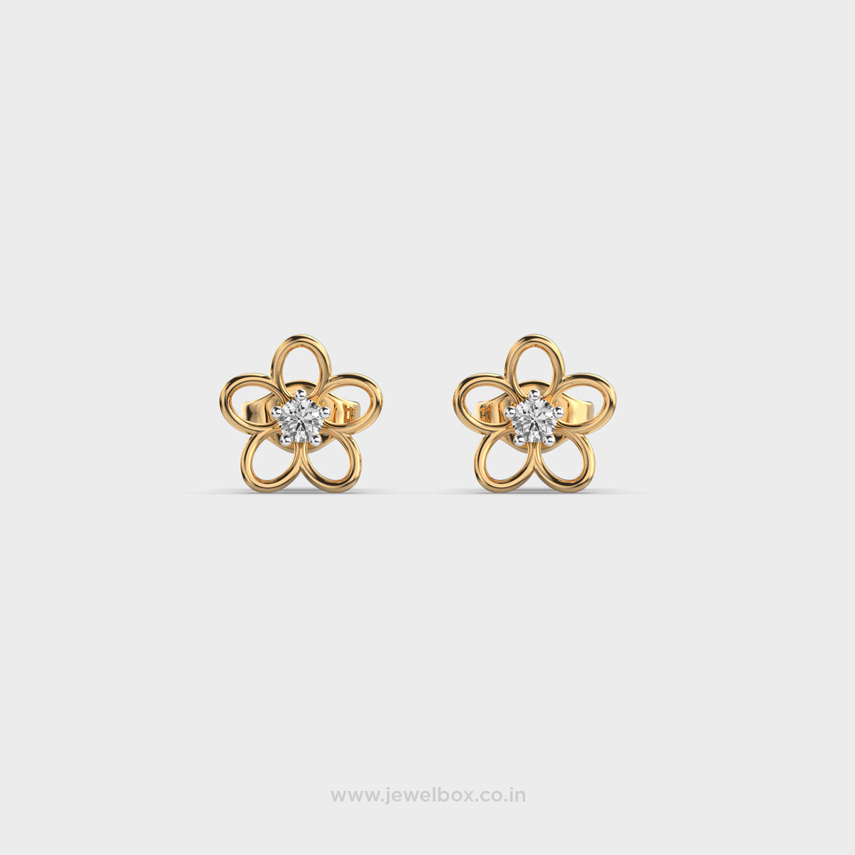 Little Daisy Round Diamond Earstuds
