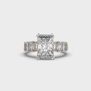 Manhattan Chic Emerald Cut Diamond Ring
