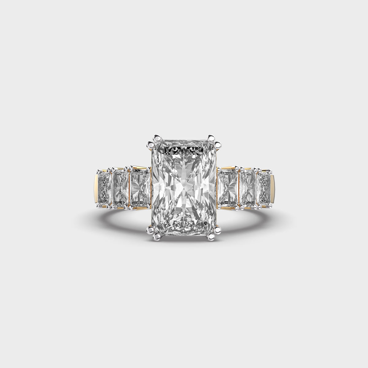 Manhattan Chic Radiant Cut Diamond Ring
