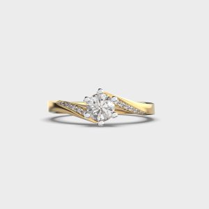 Aurora Gleam Diamond Encrusted Ring