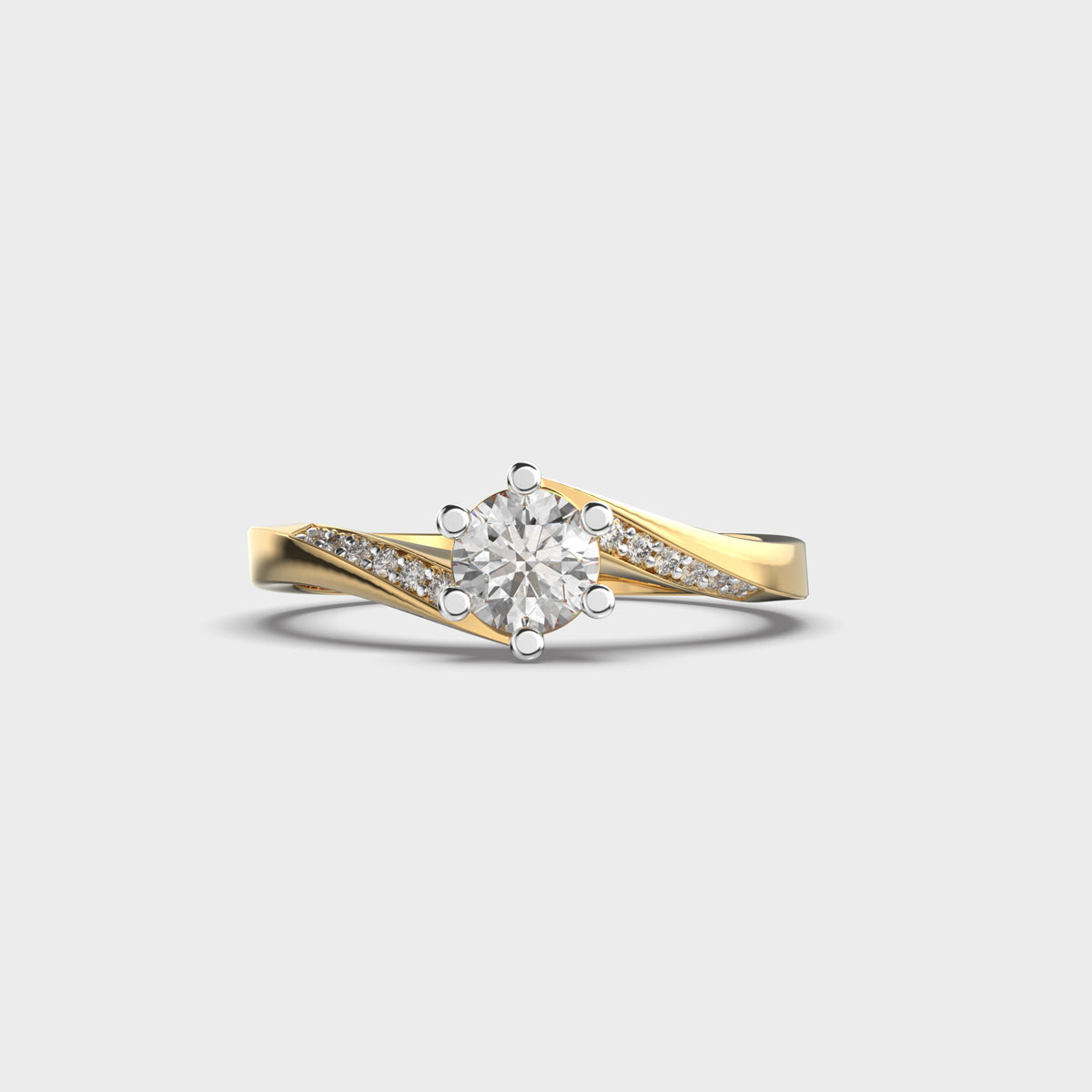 Aurora Gleam Diamond Encrusted Ring