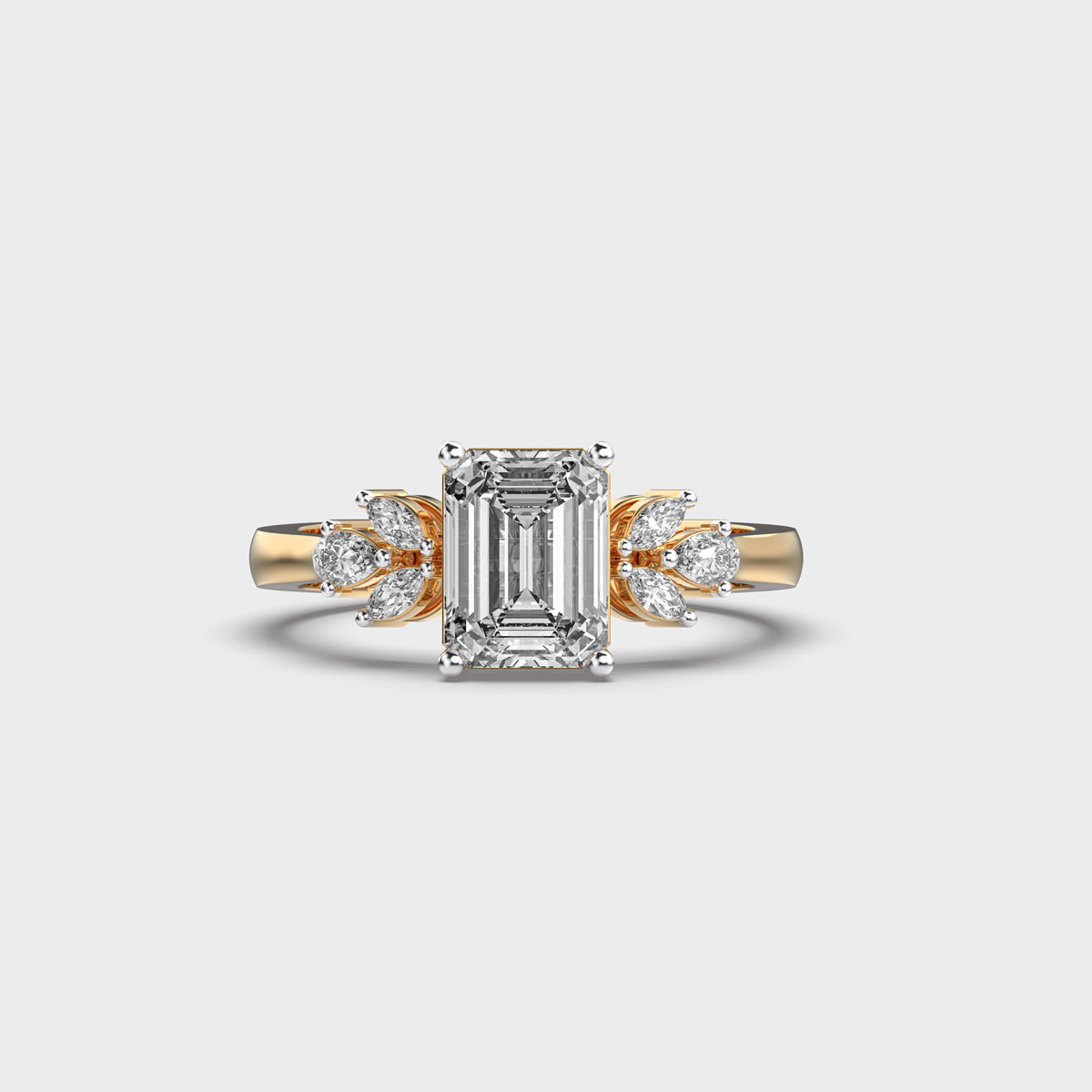 Dream Catcher Emerald Cut Diamond Ring