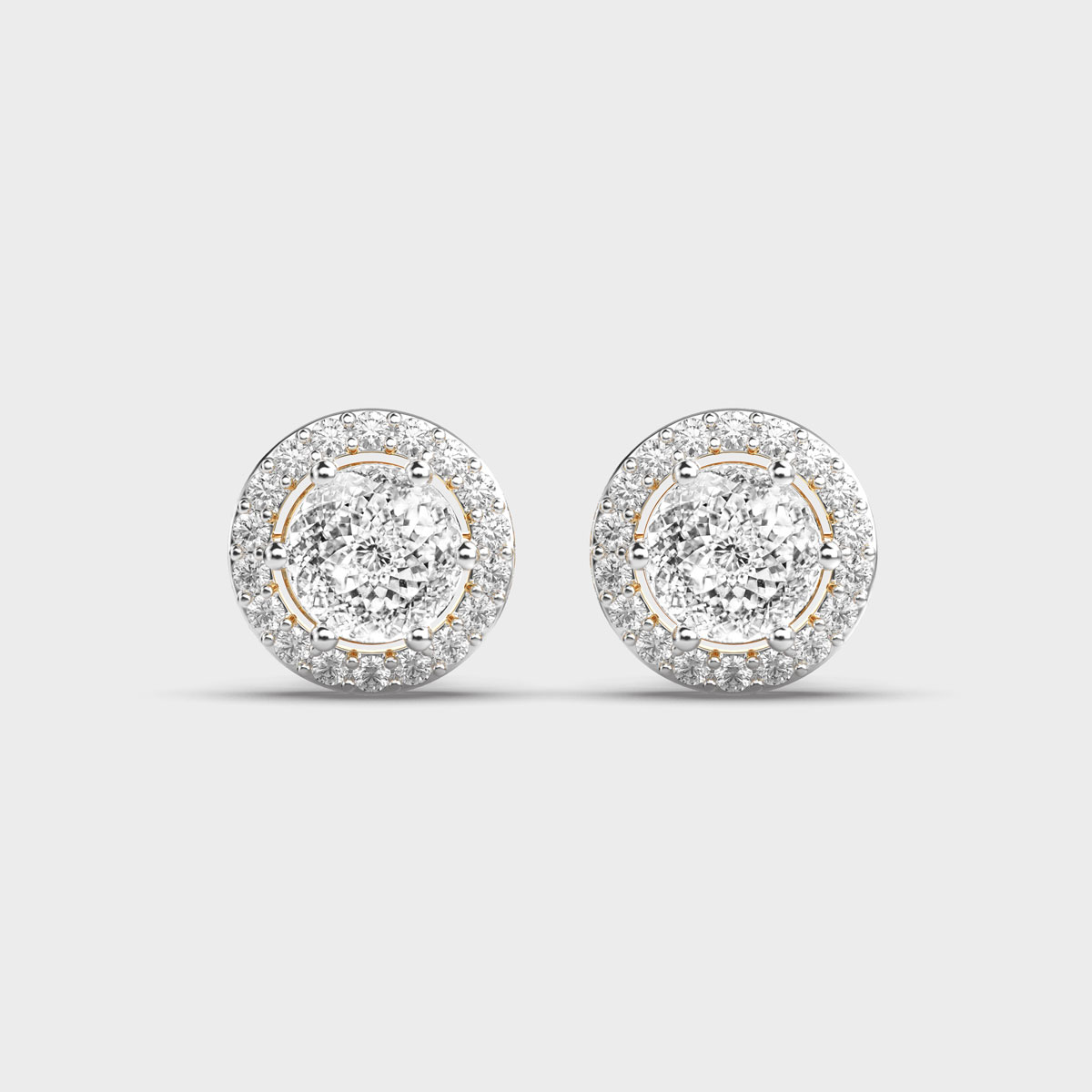 Vistera Portuguese Cut Diamond Ear Studs