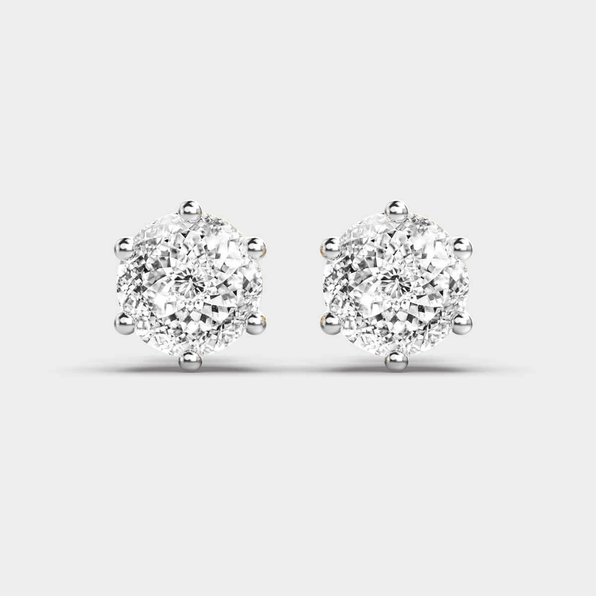 Alto Brille Portuguese Cut Diamond Ear Studs