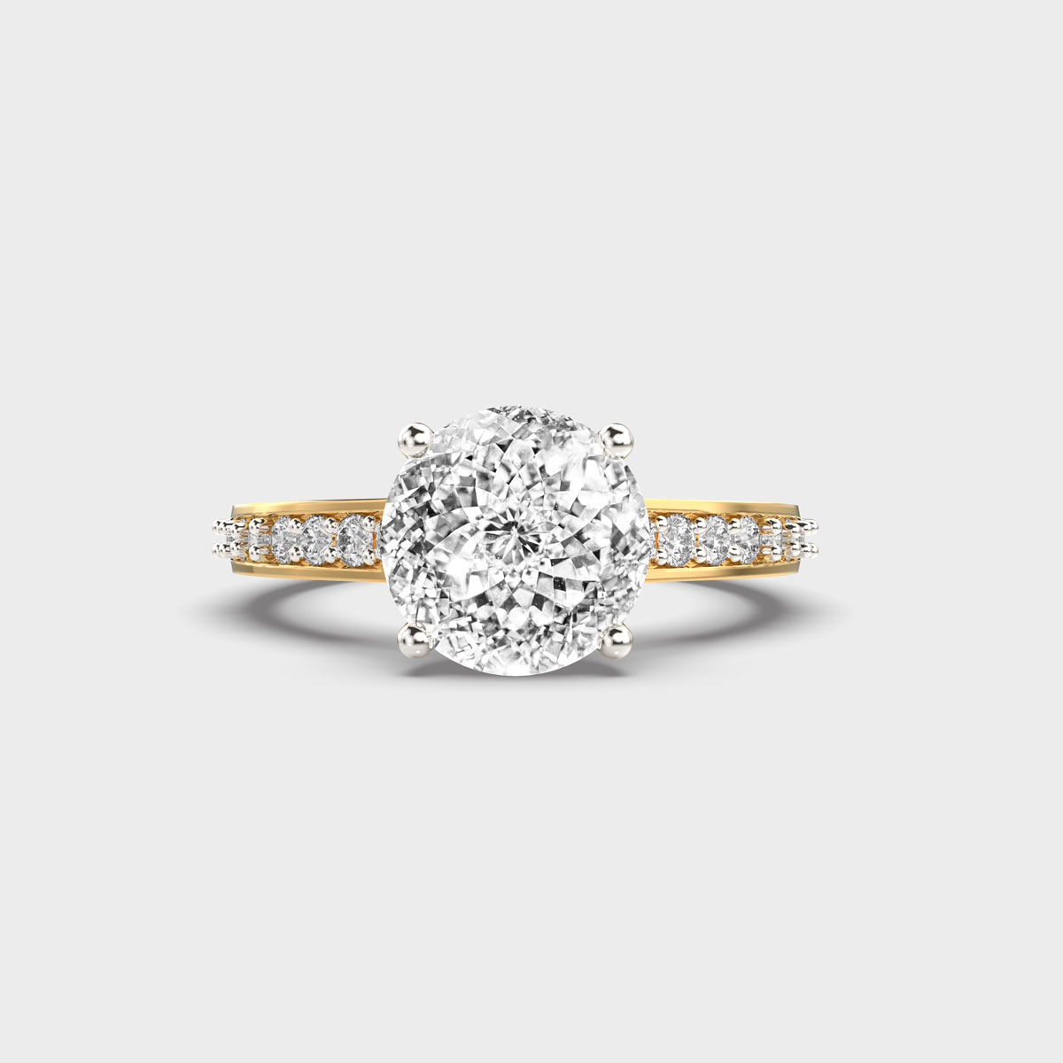New Light Within Portuguese Cut Diamond Ring