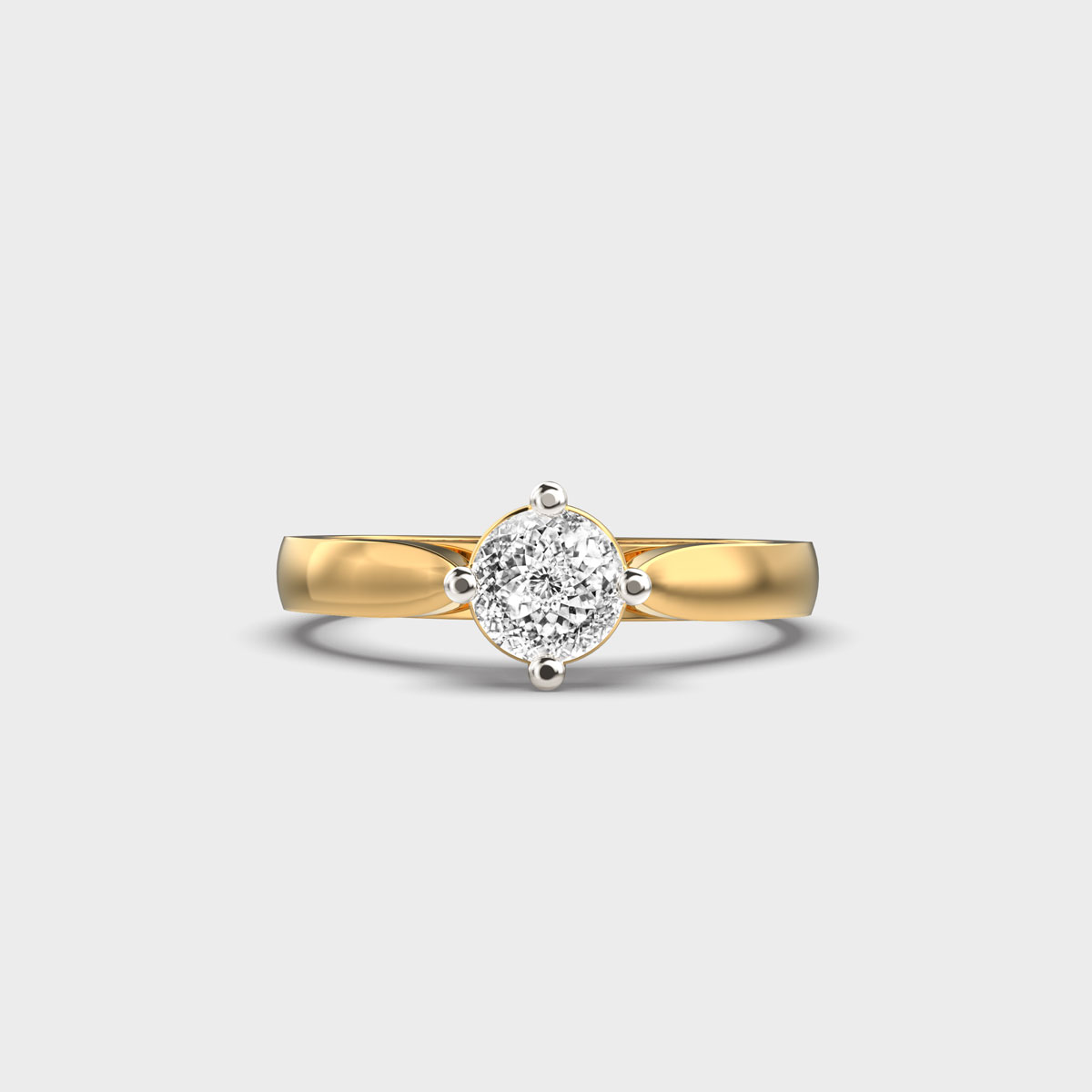 Bright Beginning Portuguese Cut Diamond Ring