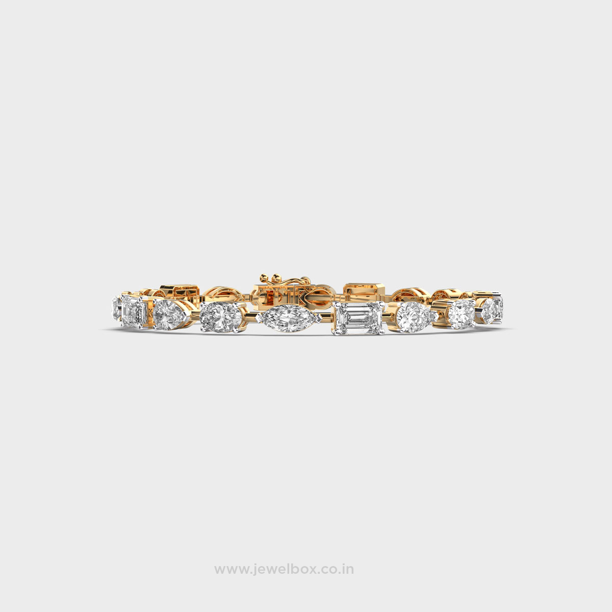 Mixed Diamond Charming Bracelet
