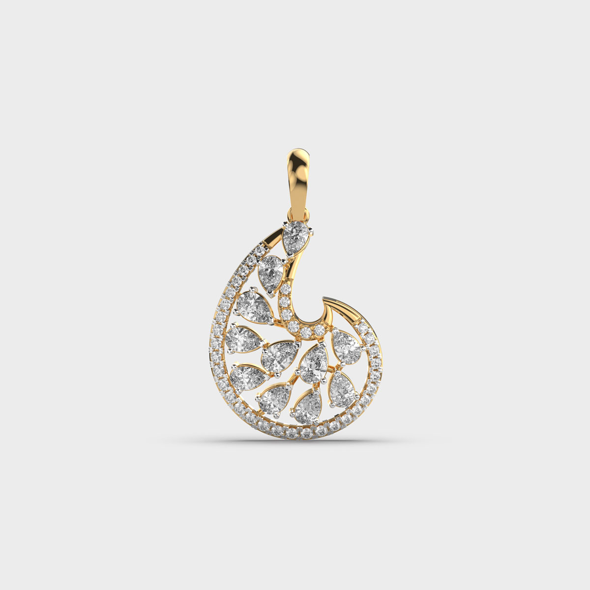 Alden Diamond Pendant Without Chain