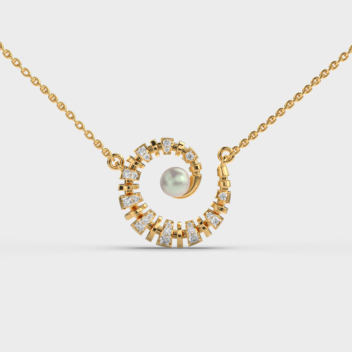 Queen Of Sea Pearl Diamond Pendant