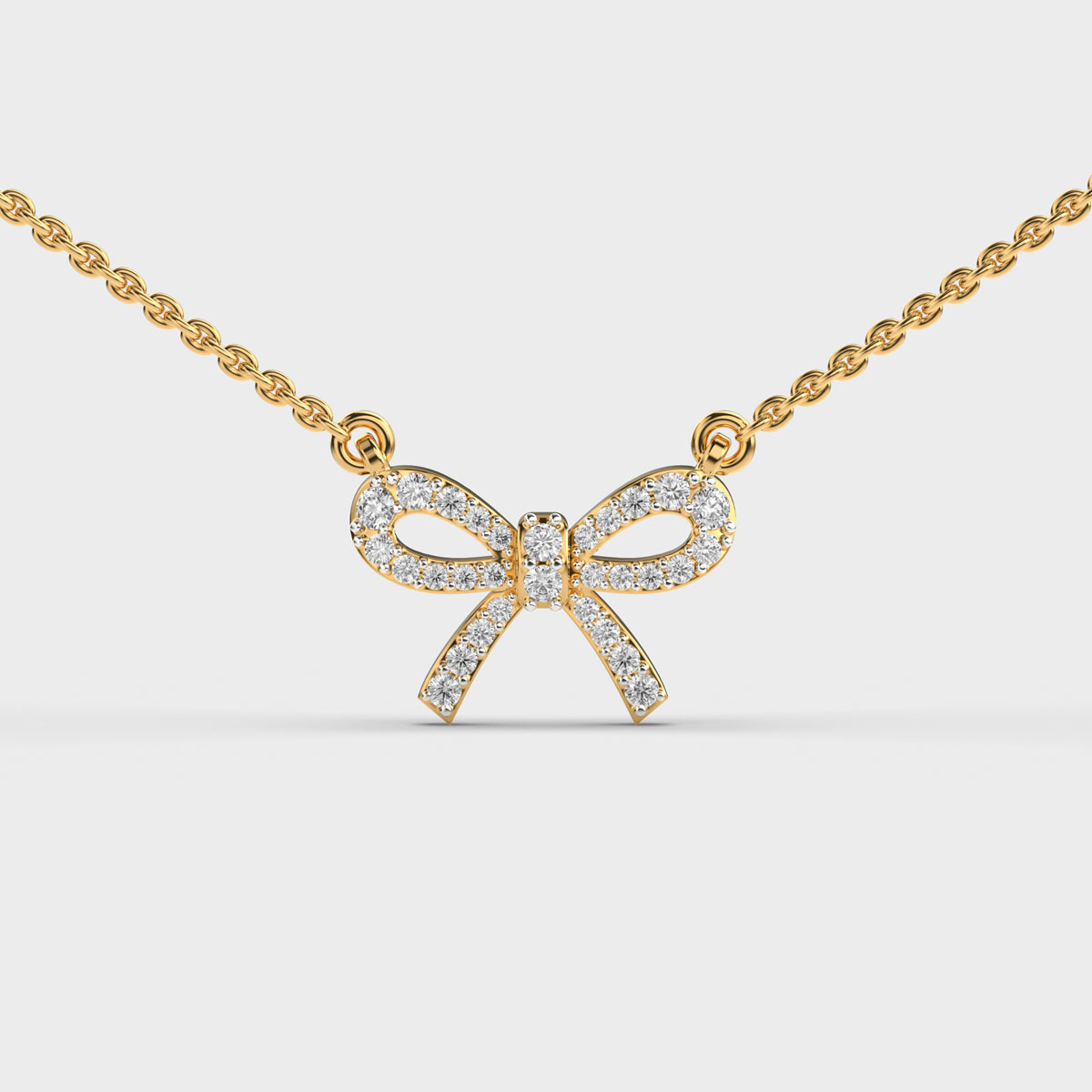 Bow A River Diamond Pendant