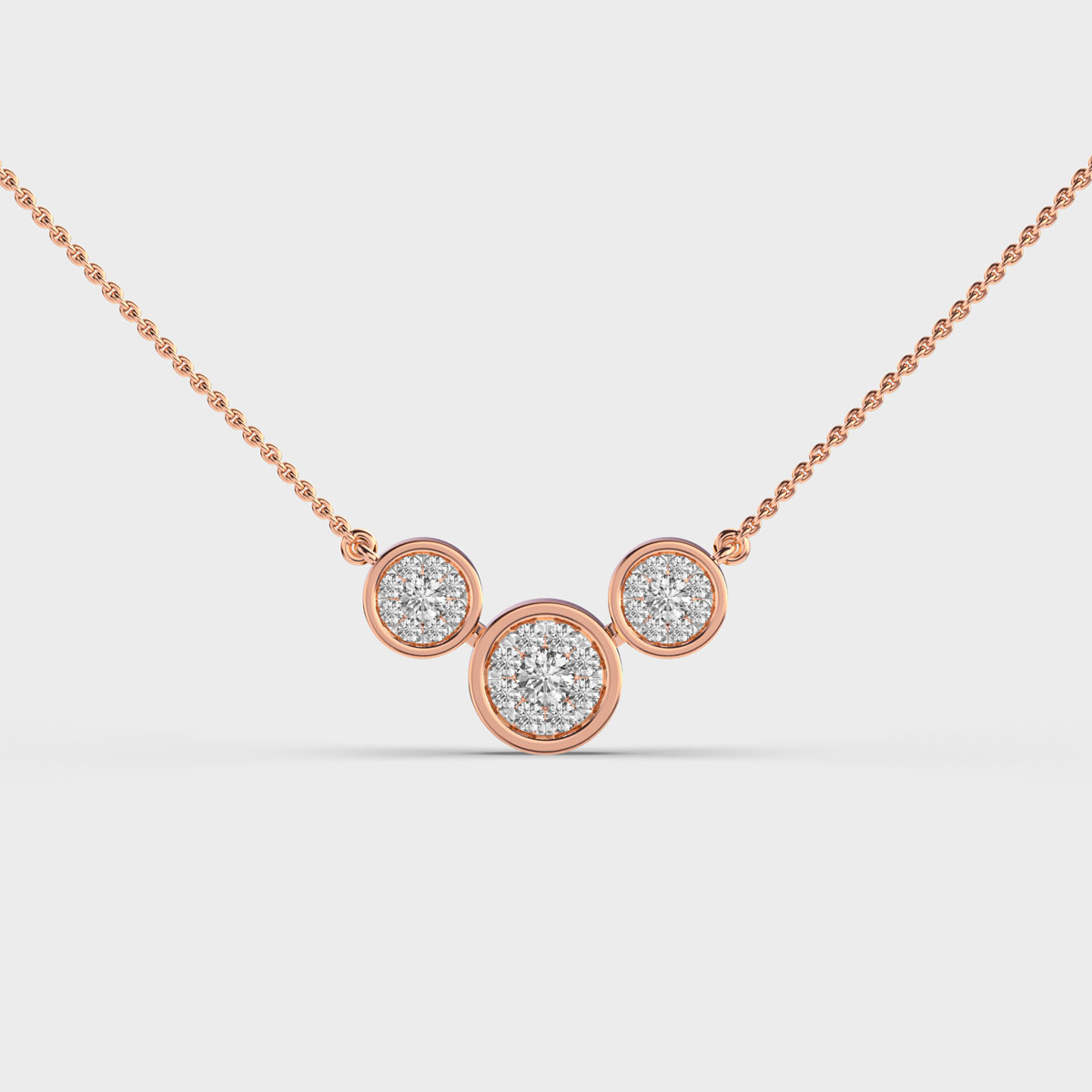 Eternal Circle of Three Diamond Necklace
