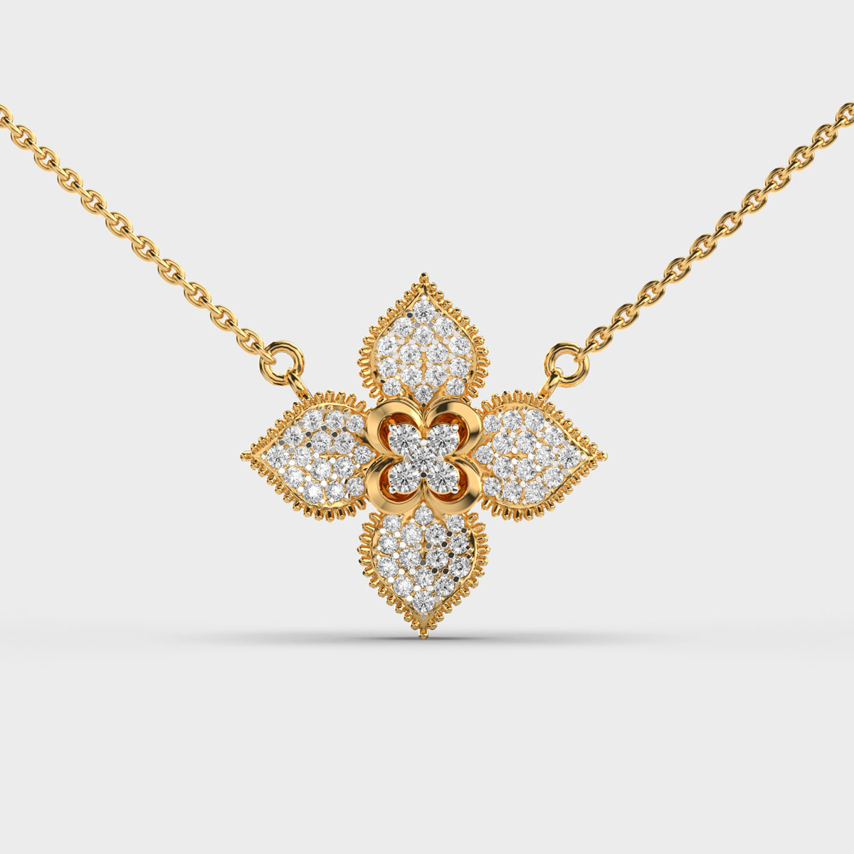Demogorgon Clustered Diamond Necklace