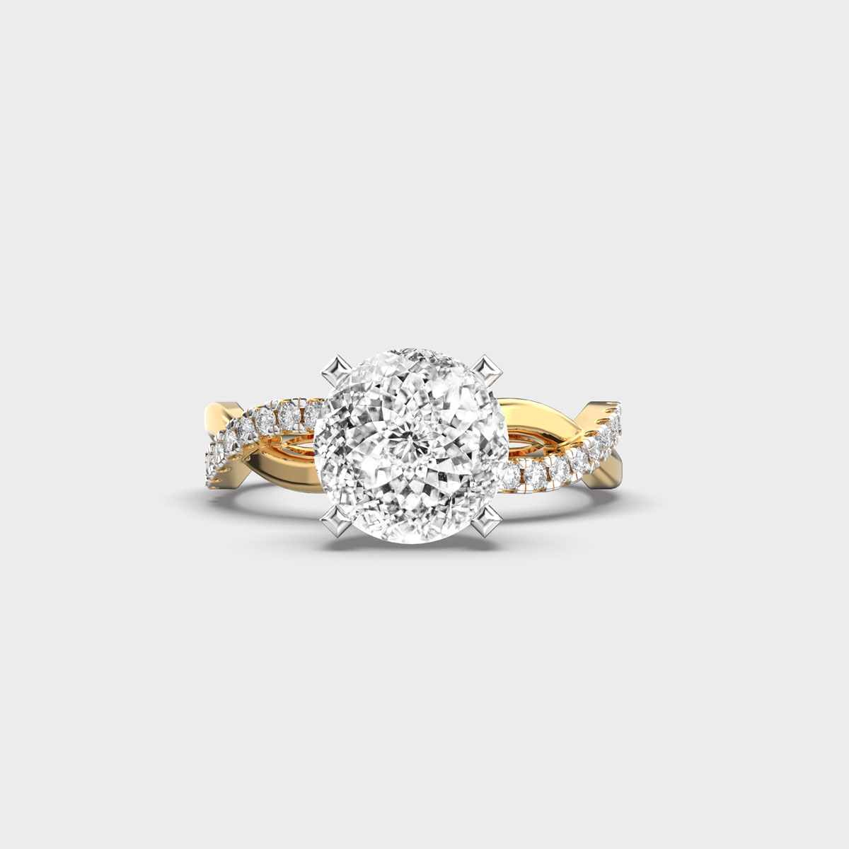 Sparkling Giuseppee Portuguese Cut Diamond Ring