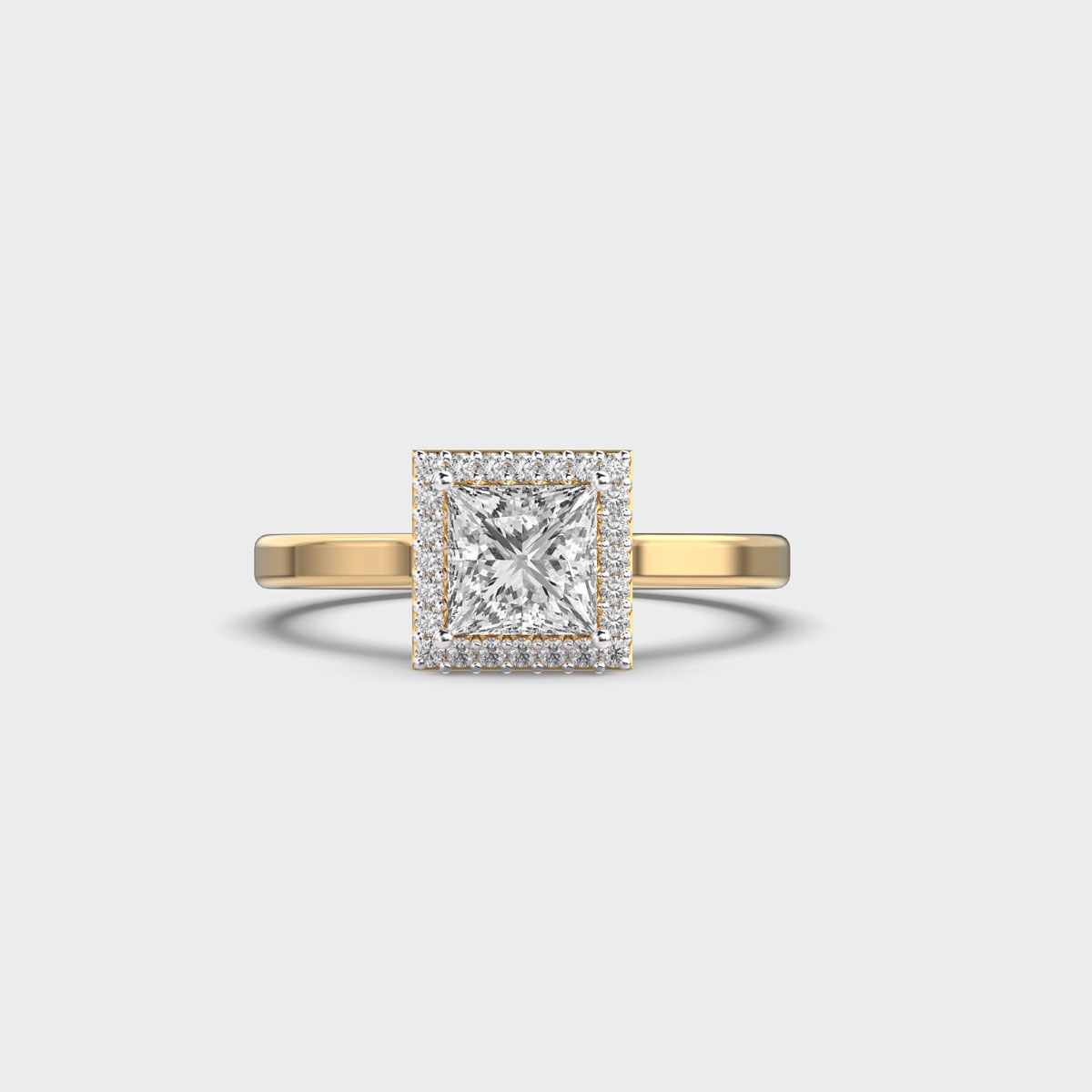 Opulent Belle Princess Cut Diamond Ring