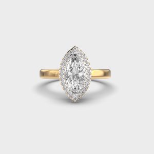 Dear Contessa Marquise Diamond Encrusted Ring