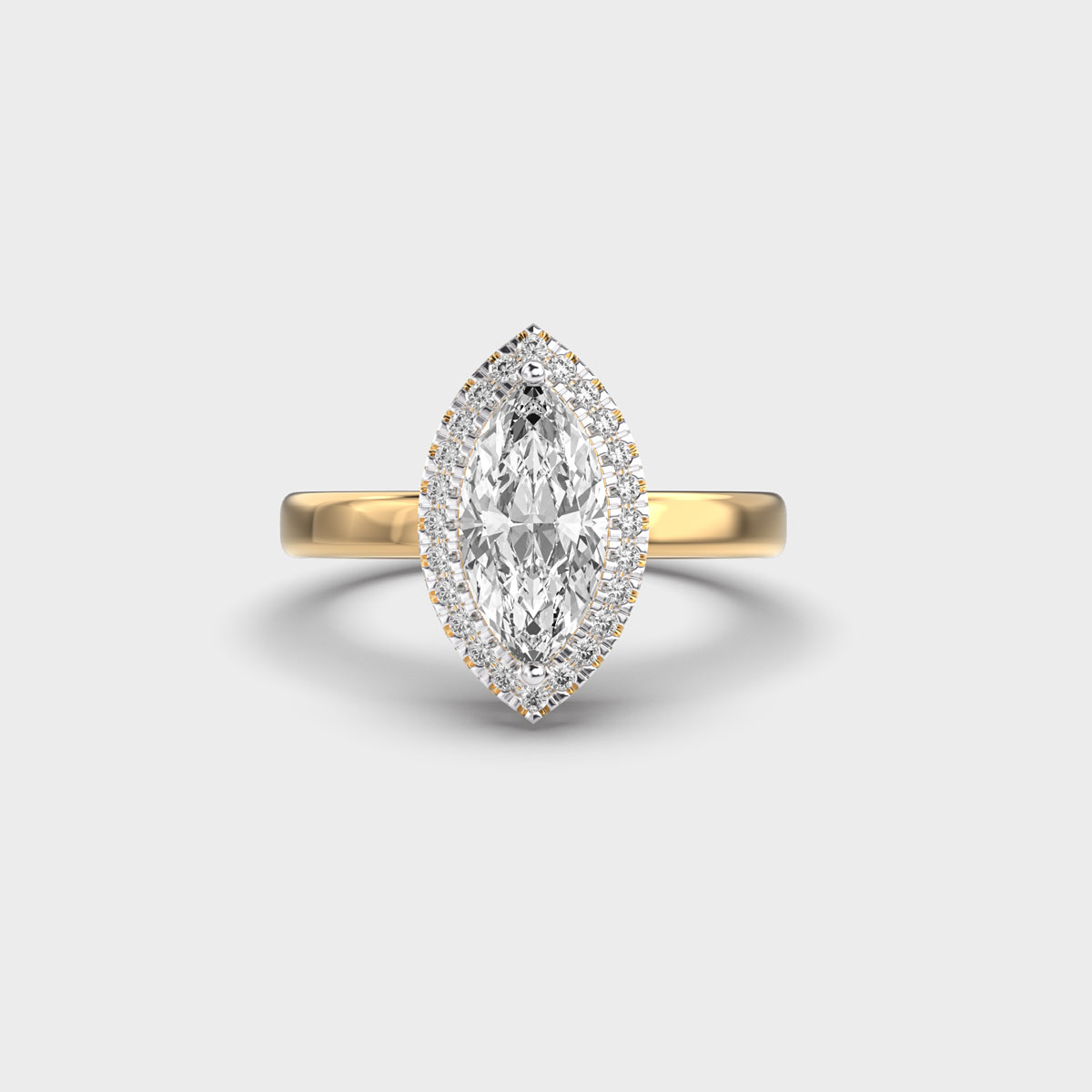 Dear Contessa Marquise Diamond Encrusted Ring