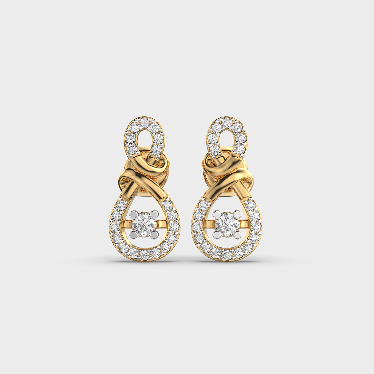 Luna Lupa Diamond Loop Earrings