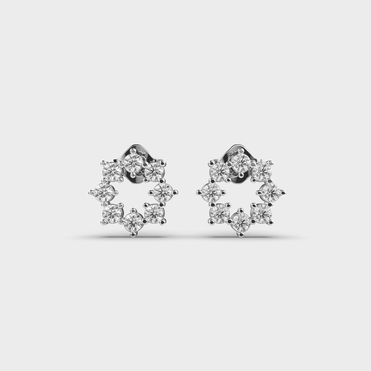 Blazing Starburst Diamond Earstuds