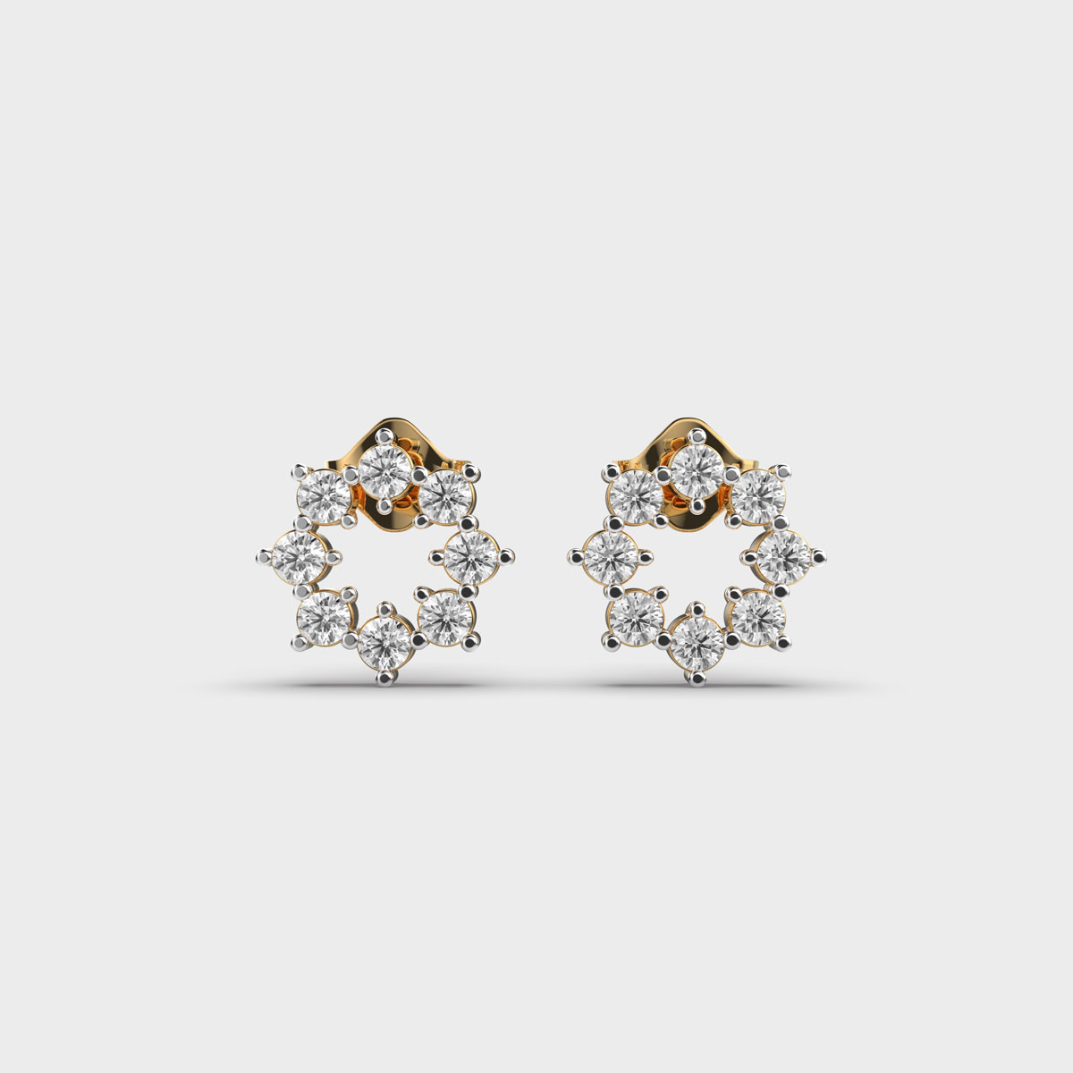 Blazing Starburst Diamond Earstuds