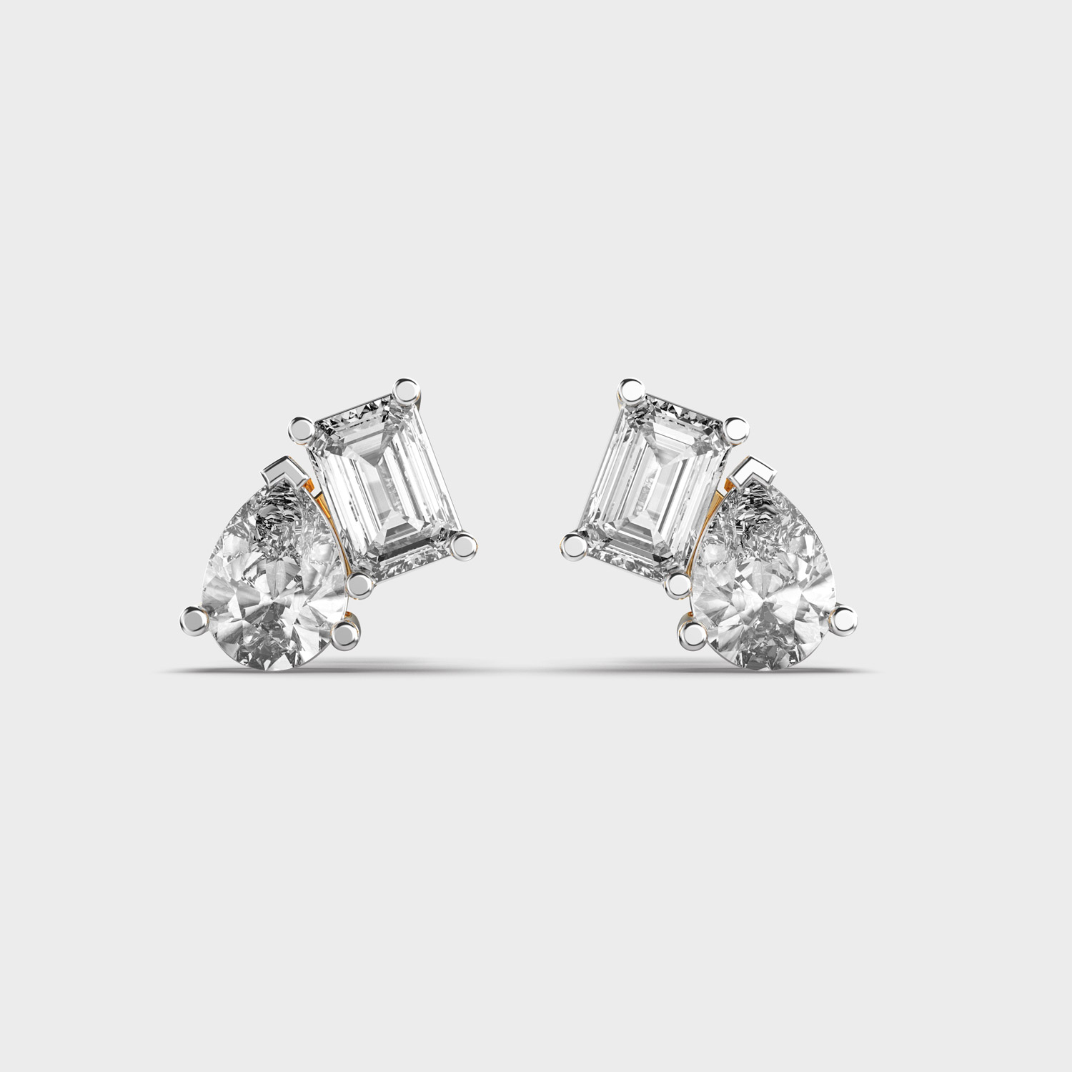 Inclined Towards You Diamond Studs