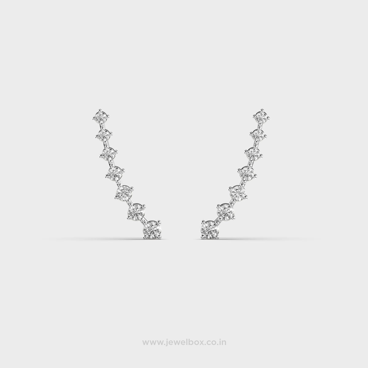 Line Of Stars Diamond Ear Cuffs
