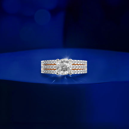 Her Regal Padma Cut Diamond Solitaire Ring