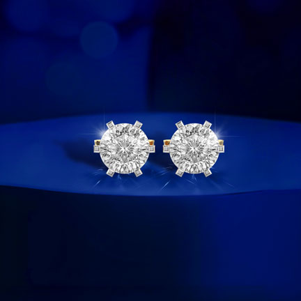 Radiant Orb Padma Cut Diamond Studs