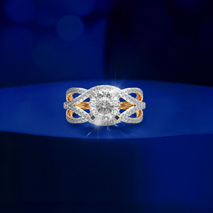 Queenship Exotic Padma Cut Diamond Solitaire Ring